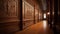 victorian wood trim wall. Generative AI