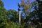 Victory Column in Castle and Park Babelsberg in Autumn in Potsdam  Brandenburg