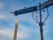 Victory Column with an old road sign in Berlin