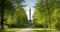 The Victory Column or Siegessaule, viewed from The Tiergarten public park in Berlin, Germany, Europe