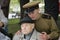 Victory Day celebration in Moscow. Senior man portrait