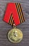 Victory Day Order, medal on a wooden background