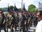 Victory Day second world war in Normandy was celebrated with an official ceremony and military parades