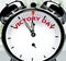 Victory day soon, almost there, in short time - a clock symbolizes a reminder that Victory day is near, will happen and finish