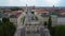 Victory Gate in Munich at Ludwig street - aerial view