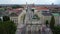 Victory Gate in Munich at Ludwig street - aerial view