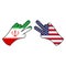 victory iran peace usa hand gesture colored icon. Elements of flag illustration icon. Signs and symbols can be used for web, logo