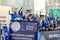 The victory parade of an English Football Club Leicester City, the champion of the 2015 - 2016 English Premier League