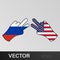 victory russia peace usa hand gesture colored icon. Elements of flag illustration icon. Signs and symbols can be used for web,