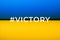 Victory Ukraine concept. Ukrainian flag. War between Russia and Ukraine. Ukraine flag. Texture Paper Blue Yellow