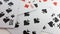Video 360 degrees playing cards. View of playing cards from different sides