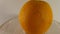 Video 360 degrees, ripe orange from different sides. Fruit and vitamins. Plant food