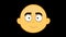 video animation head emoji cartoon fire flame eyes angry expression