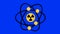 video animation icon nuclear power energy atom