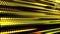 Video animation of LED light stripes in yellow - gold - abstract background.