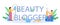 Video beauty blogger typographic header concept. Internet celebrity
