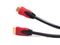 Video cable black with two HDMI plugs