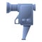 Video camcorder icon, cartoon style