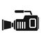 Video camcorder icon simple vector. Movie camera