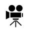 Video camera icon vector. Camcorder illustration sign. shooting symbol. producer logo.