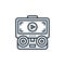 video capture icon vector from drone elements concept. Thin line illustration of video capture editable stroke. video capture