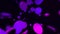 Video clip of moving purple bubbles