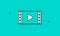 Video Filmstrip Icon Vector Concept