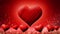 Video of floating chocolate hearts, Valentine\\\'s Day