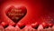 Video of floating chocolate hearts, Valentine\\\'s Day