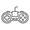 Video game addiction icon, outline style