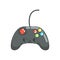 Video game controller, gamepad. Colorful cartoon vector Illustration