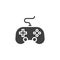 Video game controller vector icon