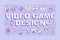 Video game design word concepts banner