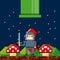 Video game pixel design