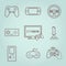 Video Games Controller Icons Set