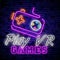 Video Games logos collection neon sign Vector design template. Conceptual Vr games, Retro Game night logo in neon style, gamepad i