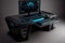 video gaming desk with computer and high-end graphics card for the ultimate gaming experience