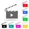 video icon cinema sign. Elements in multi colored icons for mobile concept and web apps. Icons for website design and development,