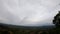 The Video moves from left to the right side of  the mountains and the town  Background beautiful clouds in the sky at Khao Takhian