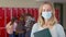 Video of portrait of school teacher during a pandemic.