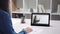 video presentation web call female partners tablet