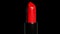 Video of a red lipstick rotating in studio