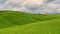 Video timelapse in the Italian Tuscany green hills  in spring time