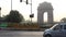 Video of vehicle passing by road in front of India Gate, Delhi.