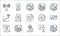 Videoblogger line icons. linear set. quality vector line set such as backpacker, trending, reward, download, fashion, line chart,