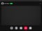 Videocall interface, conference call video chat