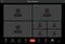 Videocall interface, online conference screen