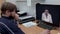 Videoconference of a doctor with colleague.