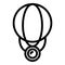 Videography air balloon icon outline vector. Aerial drone