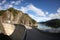 Vidraru dam, lake and mountain view